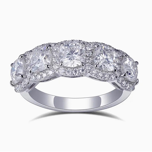 Diamond Supply Co. Jewelry - Chandelier lab grown/Moissanite 18kt solid gold ring